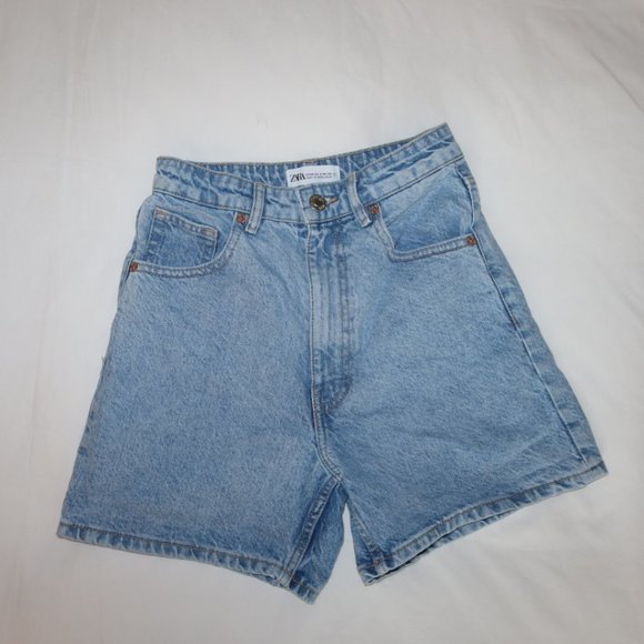 Zara Pants - Zara Mom Fit Denim Shorts Size 26 (US Size 2)